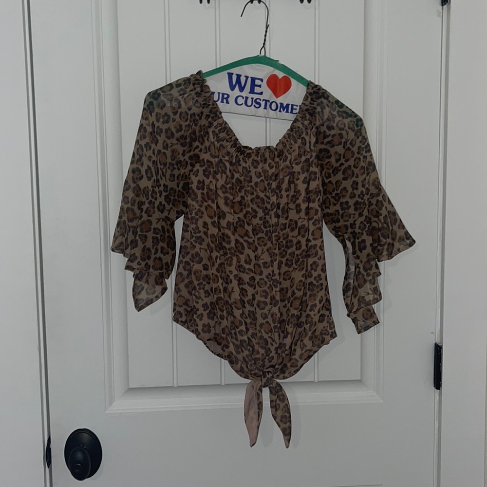 Express Cheetah Blouse